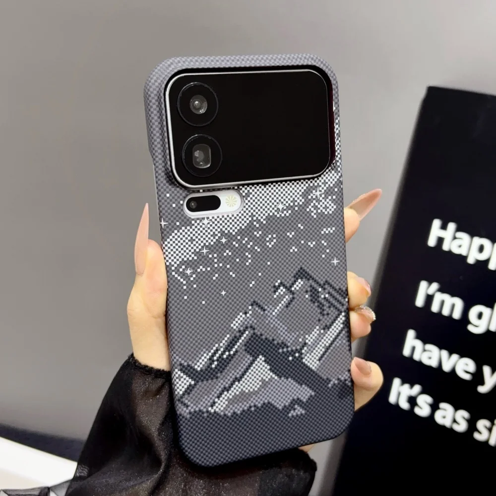 Funda magnética con textura de copo de nieve original para PC, compatible con Magsafe, para XiaoMi Mi 17 15 Ultra Pro Max, sin marco, con carga inalámbrica.