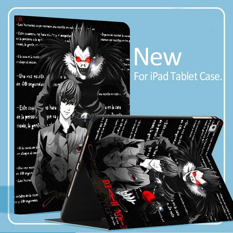 

D-Deaths N-Notes Anime Cover For iPad Pro Air Mini 1 2 3 4 5 6 7 7th 8th 9th 10th 11th 10.2 9.7 10.5 10.9 11 Tablet Case