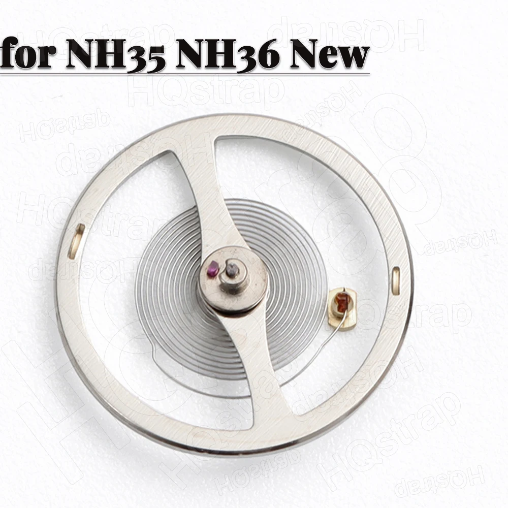 1 Stück Uhrwerk-Zubehör für NH35 NH36 New Silver Balance Wheel mit Spiralfeder hergestellt in China, Reparaturwerkzeug