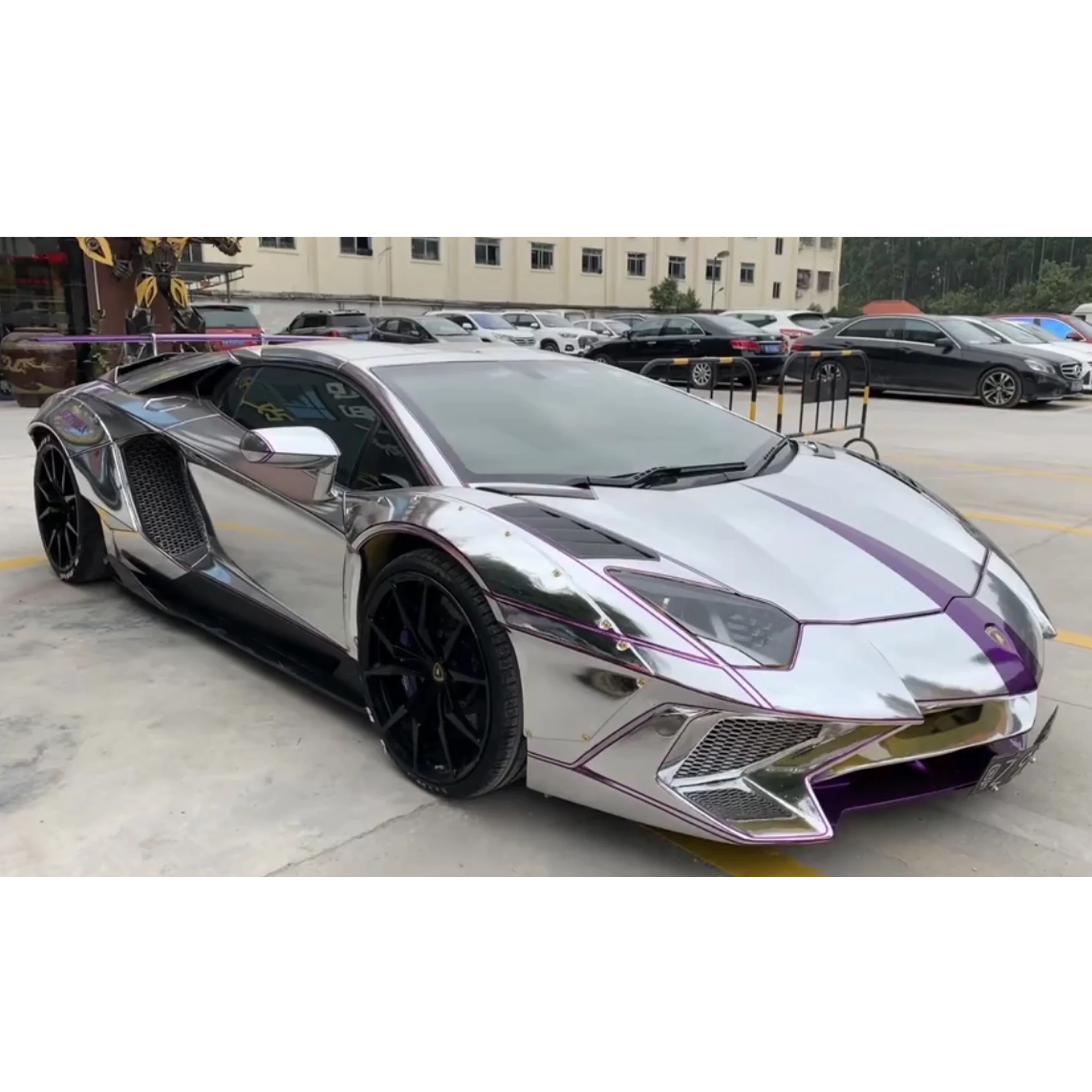 

Carlas хромированное зеркало, рулон ПВХ, самоклеящаяся красочная пленка для окон автомобиля, подарите свой автомобиль, совершенно новый вид