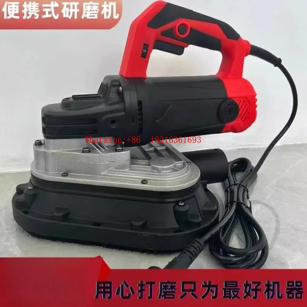 Limited Offer Wall Polisher Hand Held Edge Grinding Polishing Machine 2450w 105mm*3 Discs Small Portable Concrete Grinder Indu