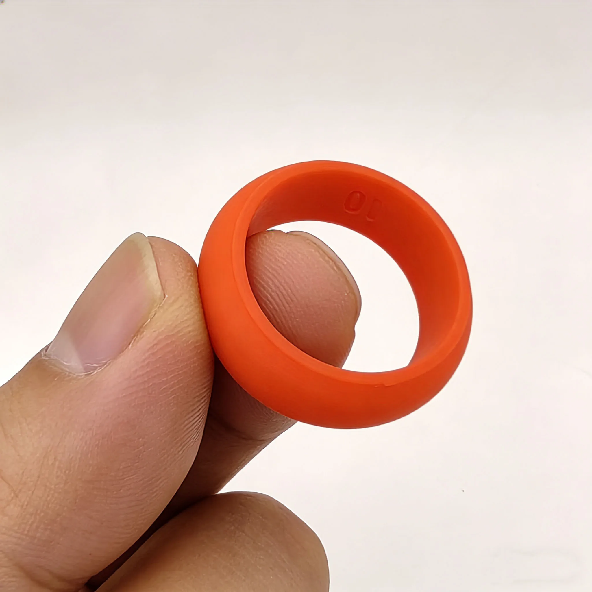 10 teile/satz Sport Silikon Ring Liebhaber Unisex Paare Hochzeit Gummibänder Hypoallergen Flexible Finger Ringe 8mm 10 Teile/satz – Detail 5