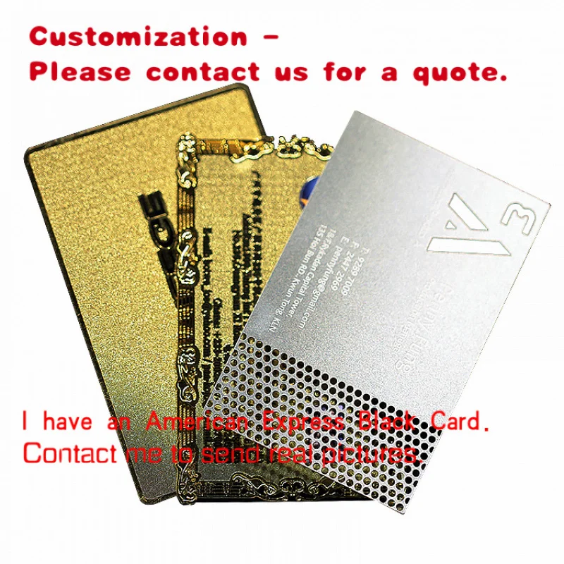 

custom.Custom Dual Interface Stainless Steel Metal Business Card VIP Membership Card Engraved Plastic Printing Custom Business C
