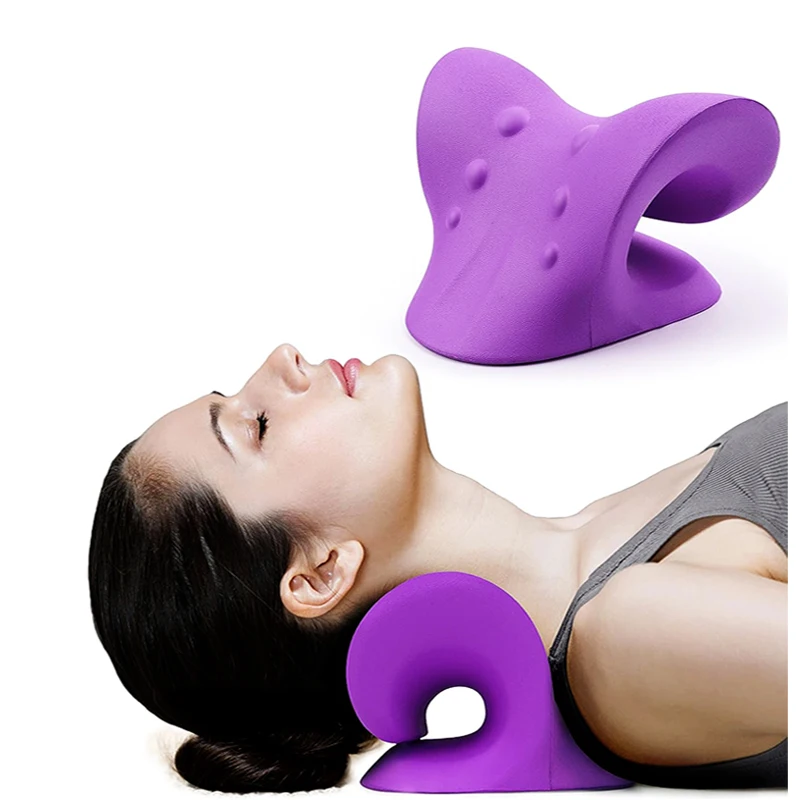 

Neck And Shoulder Relaxation Cervical Traction Devices For TMJ Pain relief Massager Pillow AndCervical Alignment Neck Stretchers