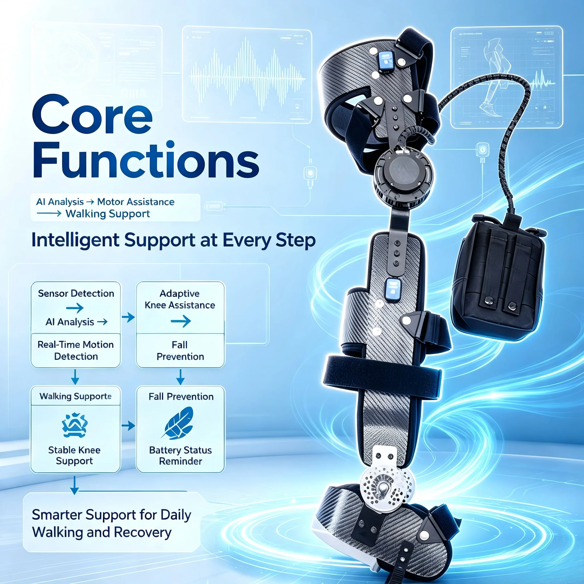Exoskeleton Manufacturer: New AI Exoskeleton Robot Upgrade, the First Choice for Lower Limb Walking Rehabilitation