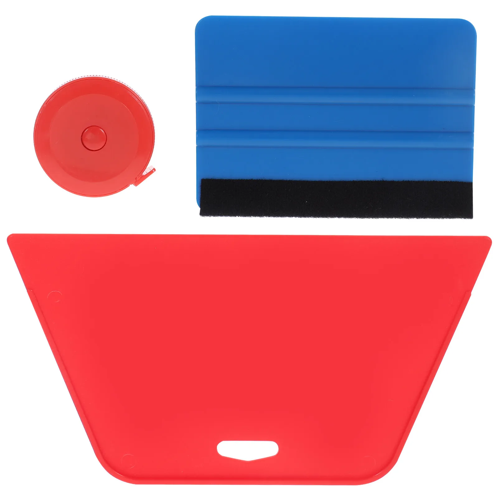 Wallpaper Smoothing Tool Kit with Red and Blue Plastic Squeegees for Peel and Stick Wall Application 1 Set