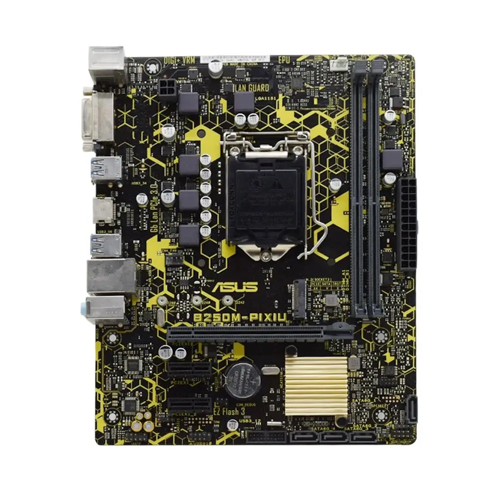 B250 Motherboard ASUS B250M-PIXIU for i3 6300 7350K LGA 1151 Motherboard for i7 6700 7700 i5 6500 6600 7500 7600 i3 6100 7100