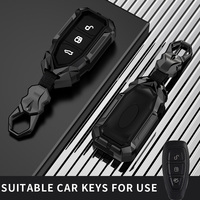 Fit for Ford key cover car case ring chain Fiesta Ranger C-Max S-Max Focus 3 4 Galaxy Mondeo Transit Tourneo Custom MK4