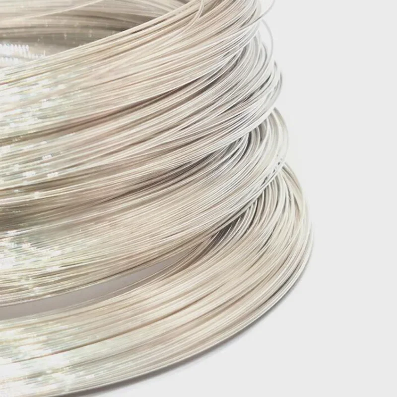 Pure 999 Silver Wire For Jewelry DIY Findings 0.2 0.3 0.4 0.5 0.6 0.8 1 1.5 2 2.5 3 4 5 6 7 8 9 10 11 12 13 14 15mm