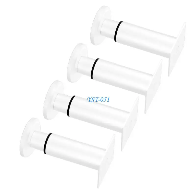 

E15A Pack of 4 Furniture Legs Adjustable Universal Support Feet Height Supports Simple Installs for Various Home Furnishings