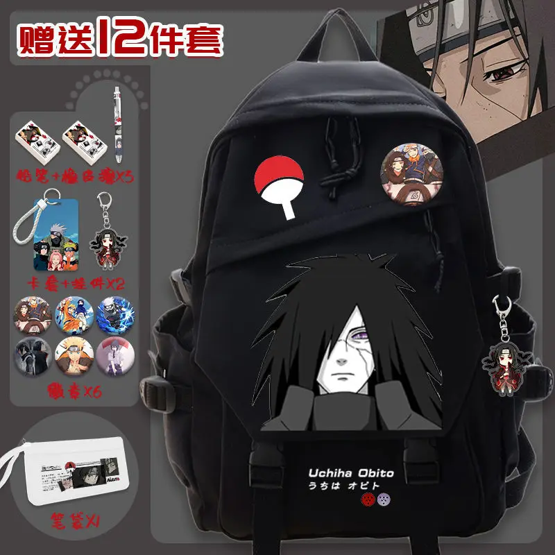 

Naruto New Cartoon Student Schoolbag Large Capacity Casual and Lightweight Shoulder Pad Waterproof Stain Resistant Backpack