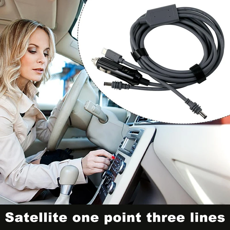 For Starlink Mini Car/TYPE-C/DC 3-In-1 5M Power Cord Adapter Plug And Play Space-X Waterproof Upgraded Router Cable