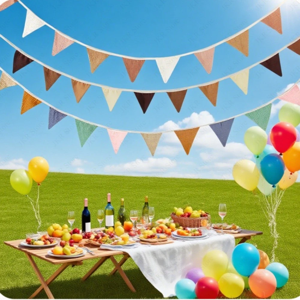 Cotton Fabric Bunting Banner T - огляд і ціна Home Decor Garland