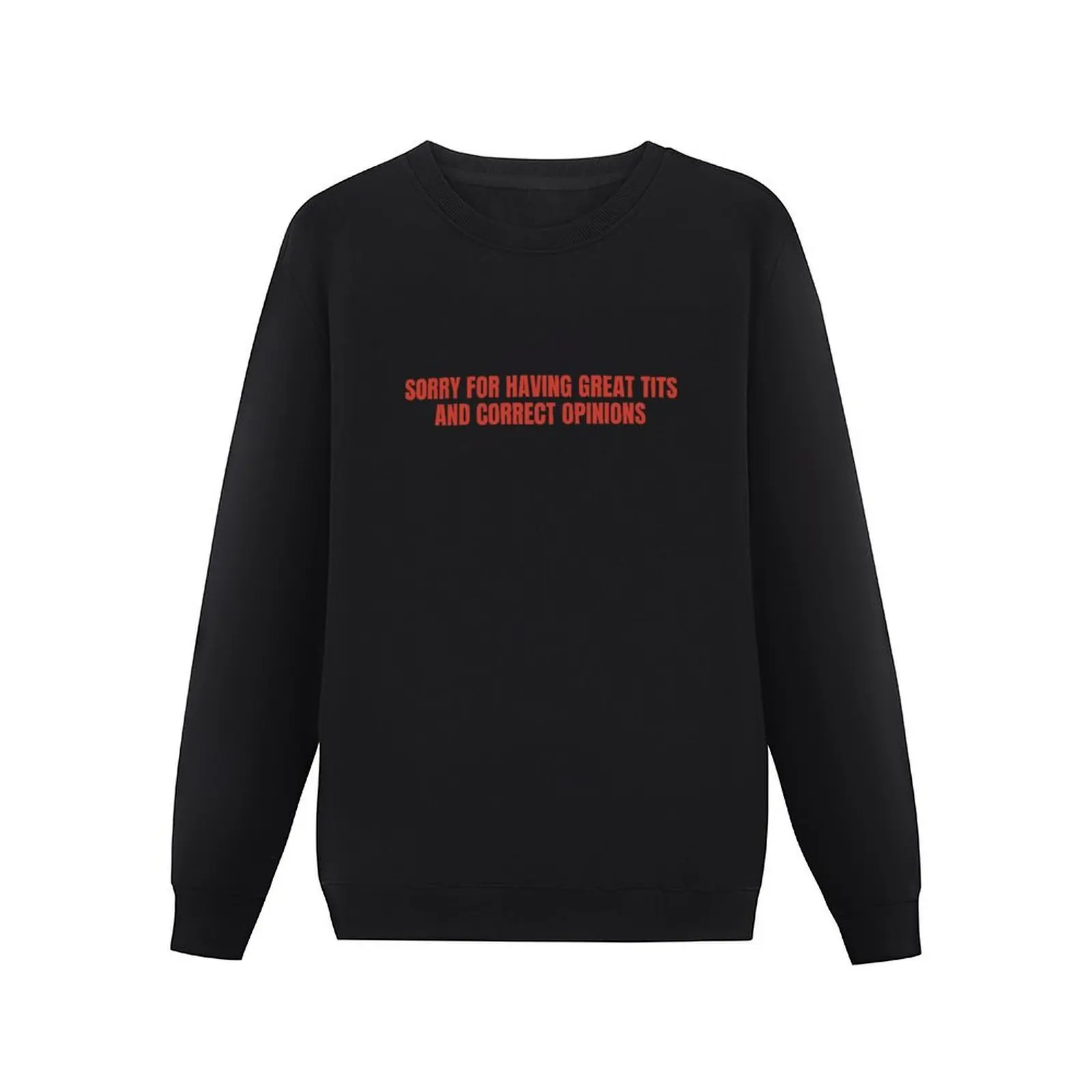 Sorry For Having Great Tits And Correct Opinions Pullover Hoodie mens clothes men's clothing anime clothing sweatshirts men