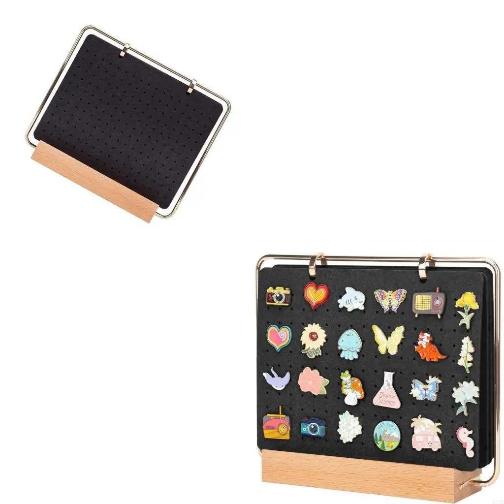 

Brooch Pin Holder Felt Board 6 Page Badge Button Display Panels for Collectors