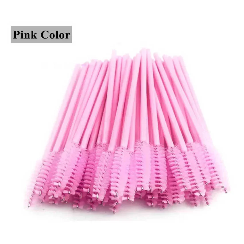 Kit de 100 brosses d'extension de cils, applicateur de Mascara, baguette, brosse à sourcils, Micro peigne jetable, bobines de maquillage