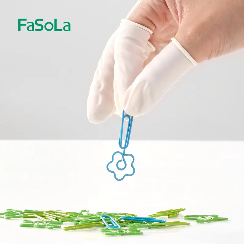 Baru 100 buah/lot penutup jari karet alami sekali pakai tahan air perlindungan jari pengawet tidak lengket penutup jari