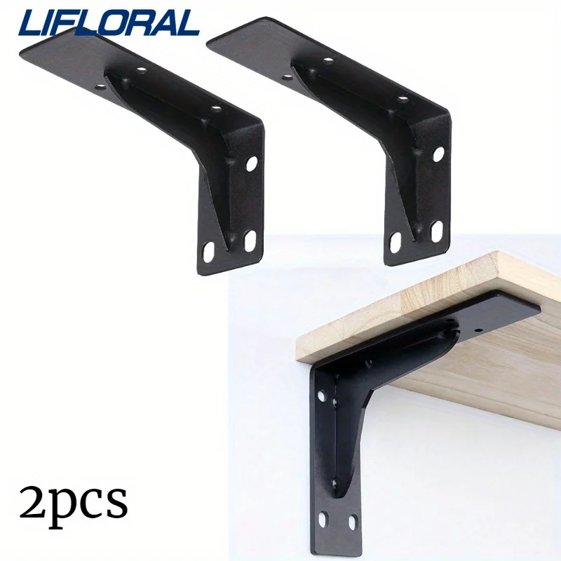 

2 шт. 10-дюймовый железный кронштейн для штатива, настенная опора, полка, перегородка, настенная полка, поддержка несущего тяжелого металла, кронштейн