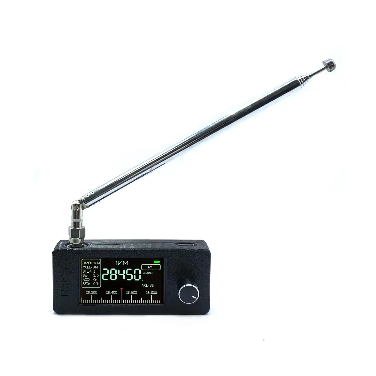

Blue 0.5-108MHz SI4732 Pocket-sized Portable Radio with 1.9-inch IPS Screen Supports LSB USB AM FM Telescopic Antenna Modes