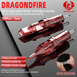 DRAGONFIRE Disposable Tattoo Needle RL CM Makeup Permanent 10PCS With Membrane Safe Cartridges Tattoo Cartridge Needles For Art