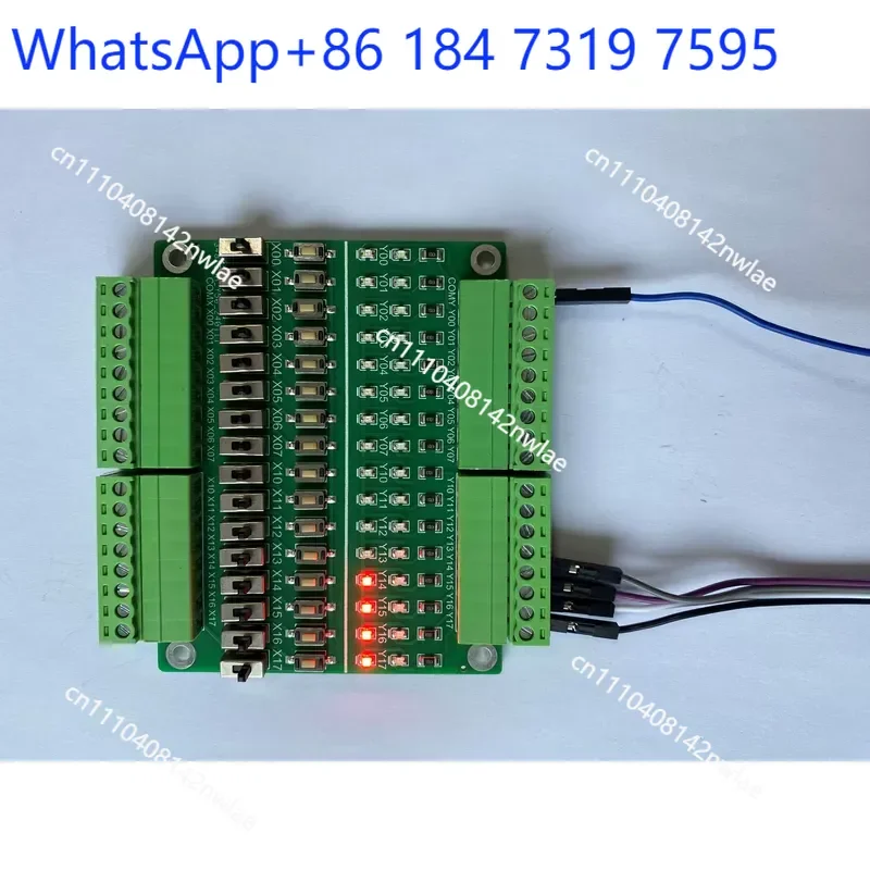 PLC Debugging Board Simulation Test Module 16 Input Output Microcontroller Learning Kit Key Module