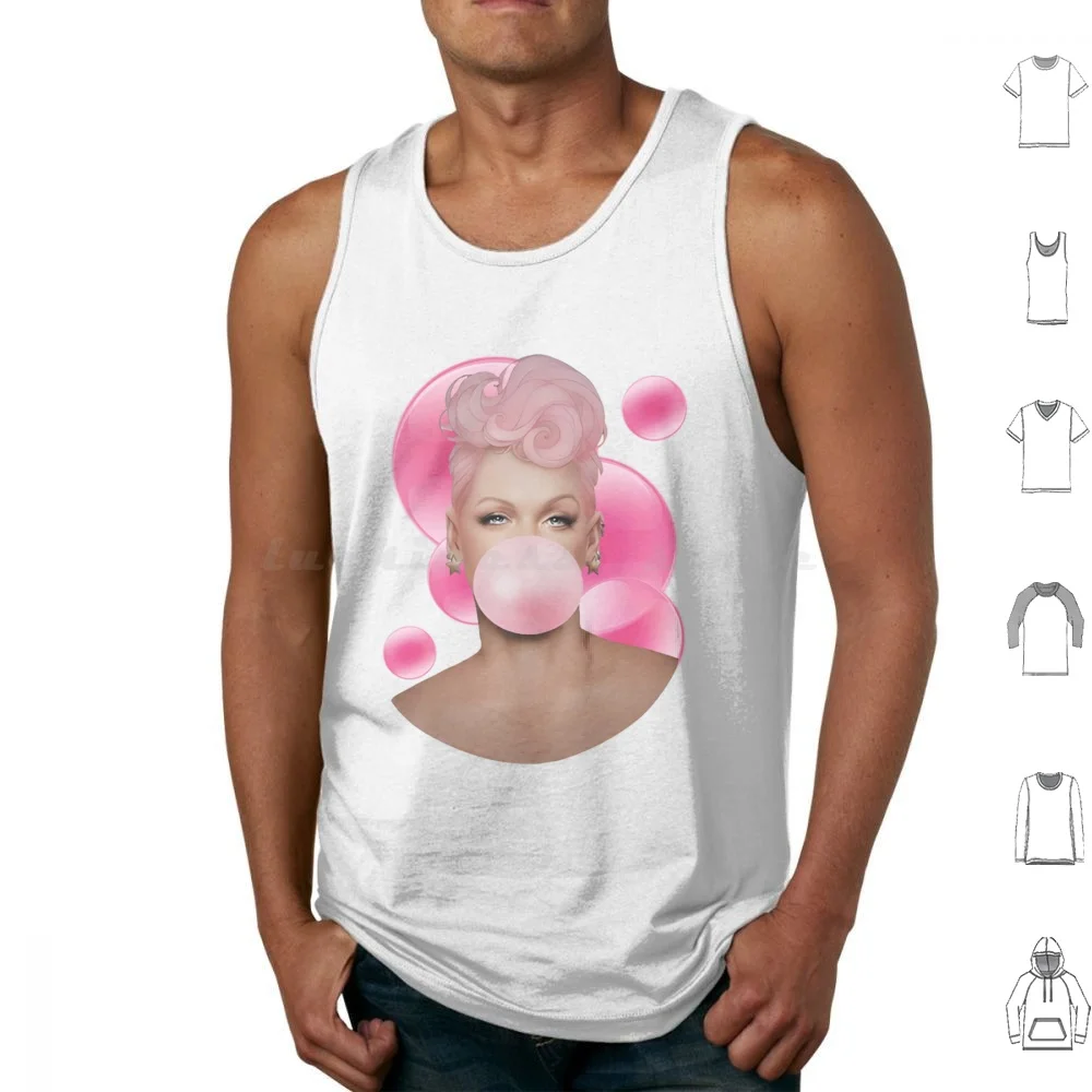 Pi N K P! _ Nk P Nk , Summer Tour Tank Tops Print Cotton Summer Pink On Tour Pinkfam Pink Pink Tour 2023 Summer Carnival