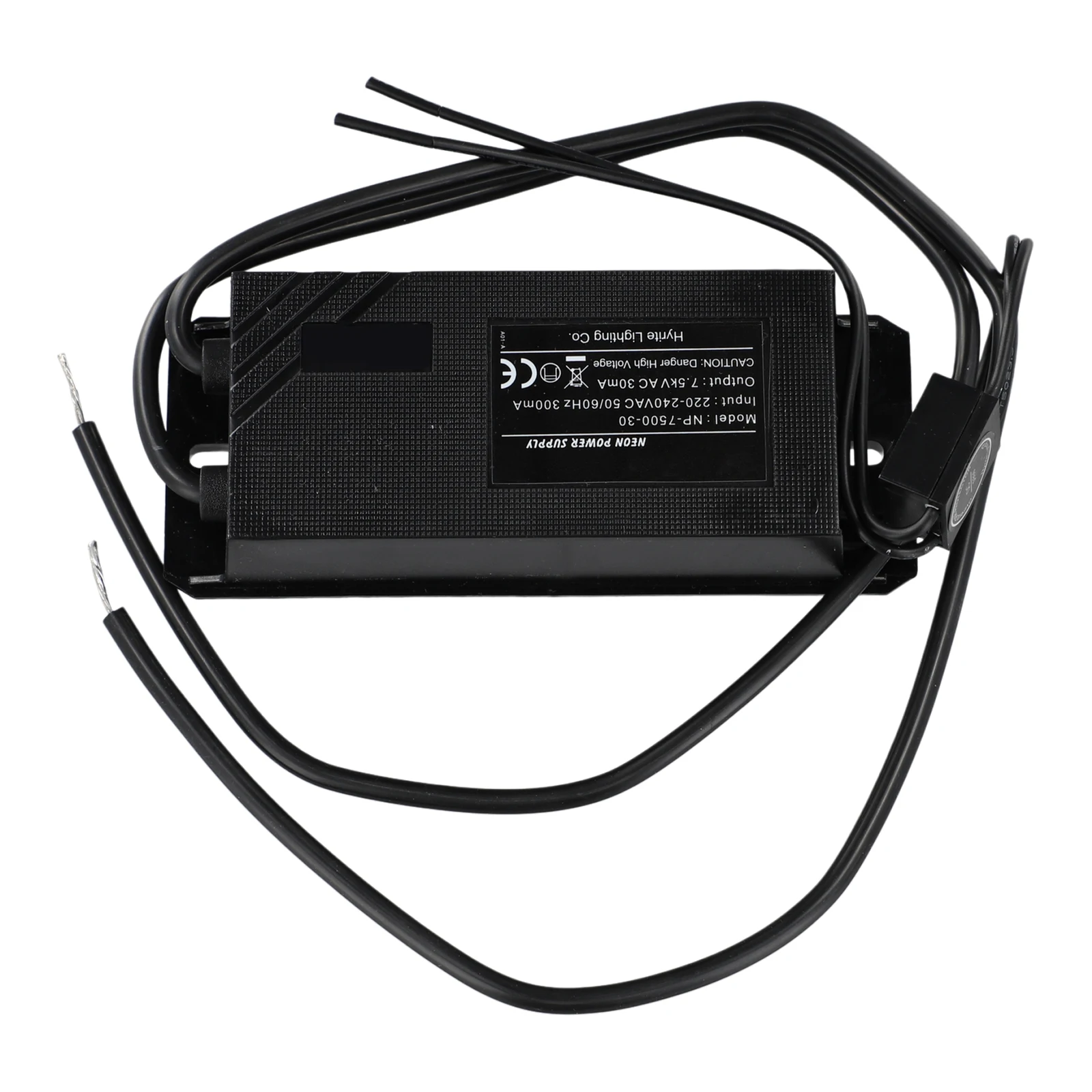 Neon Light Electronic Transformer 7 5KV 30mA 7500V Power Supply with UL Certified Pull Chain Switch and Waterproof Structure
