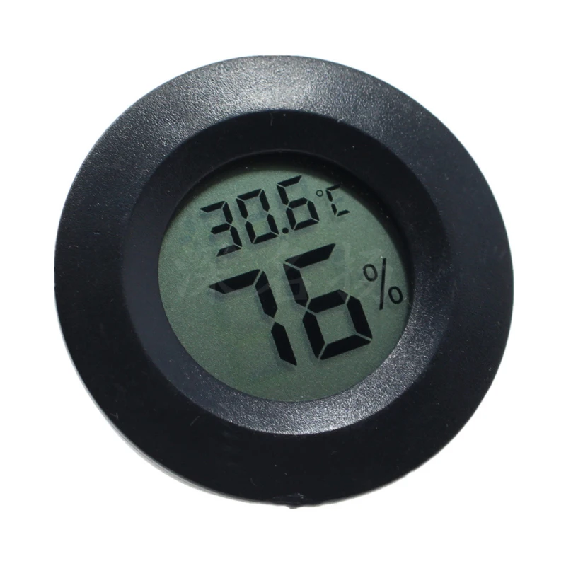 Mini Indoor Digital Thermometer Hygrometer Round Temperature Humidity Tester Sensor Detector Portable Thermo-hygrometer