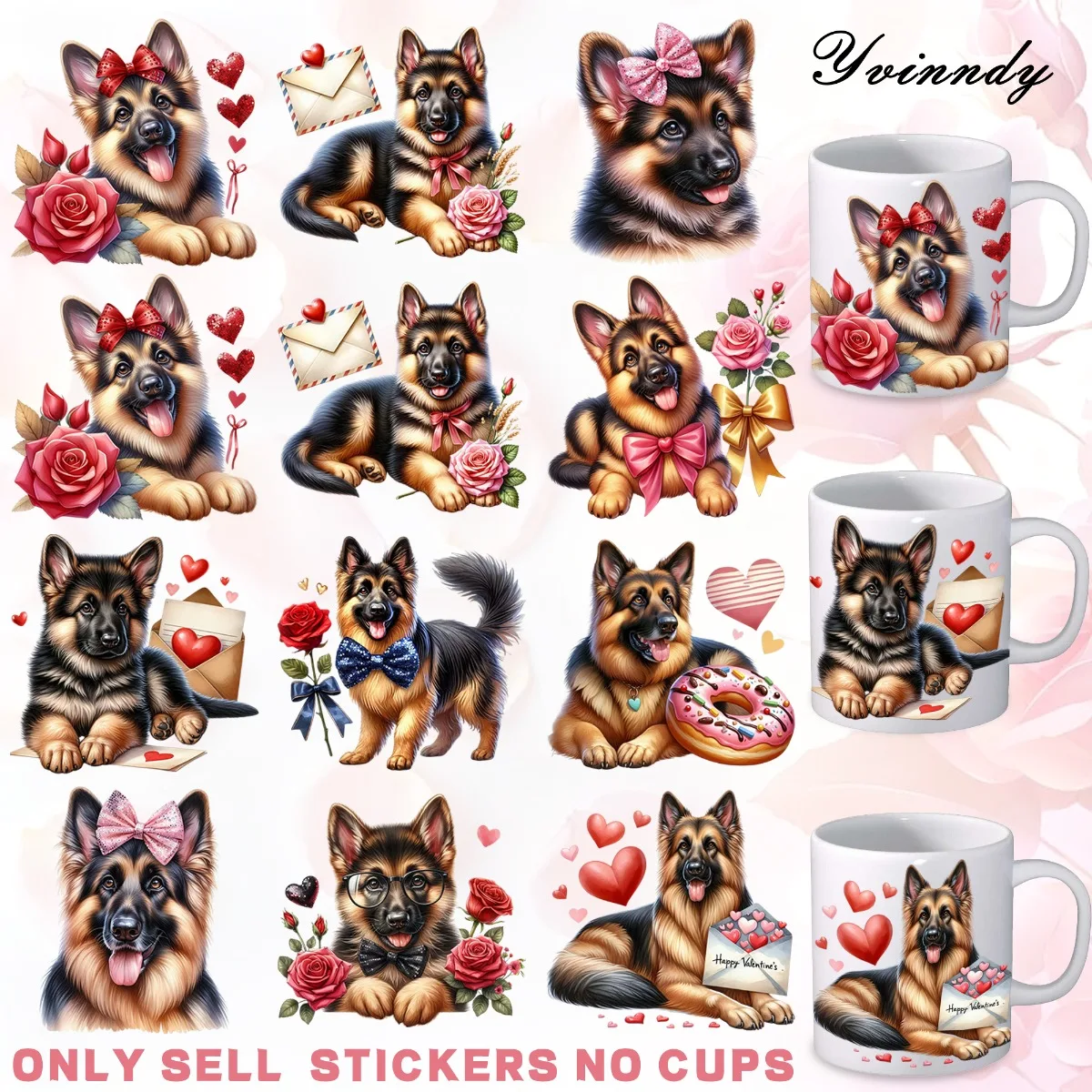 

Набор из 12 шт. красивых цветочных наклеек для женщин, для упаковки в стеклянные банки, УФ DTF, самоклеящаяся трансферная бумага с высокой адгезией