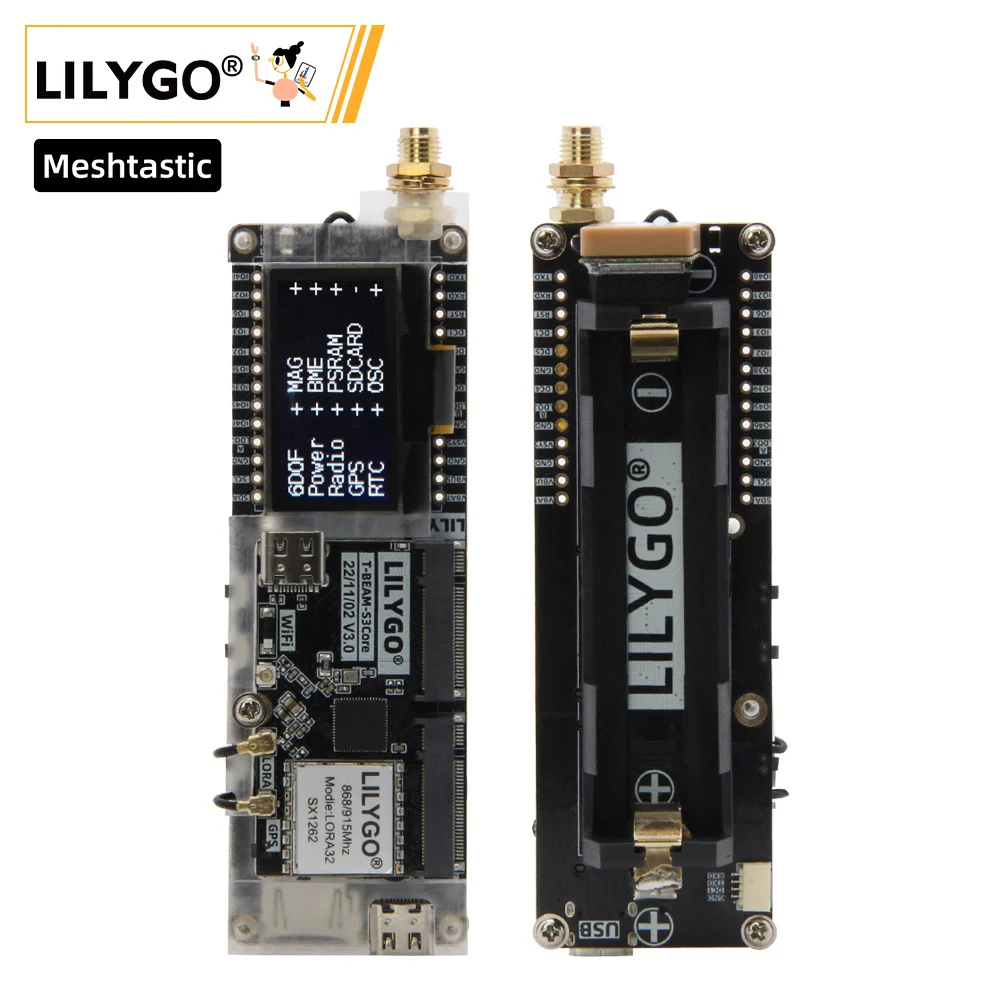 

LILYGO Meshtastic T-BeamSUPREME ESP32-S3 Development Board GPS U-blox L76K 433MHz 868MHz 915MHz LoRa Module