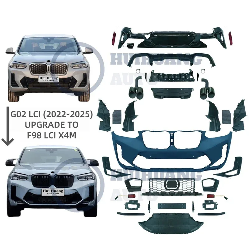 

Upgr Modification KitUse S X4-Series G02 LCI 2022-2025 Upgr To F98 LCI X4M Style Body Kit Grille Bumpers Bodykit