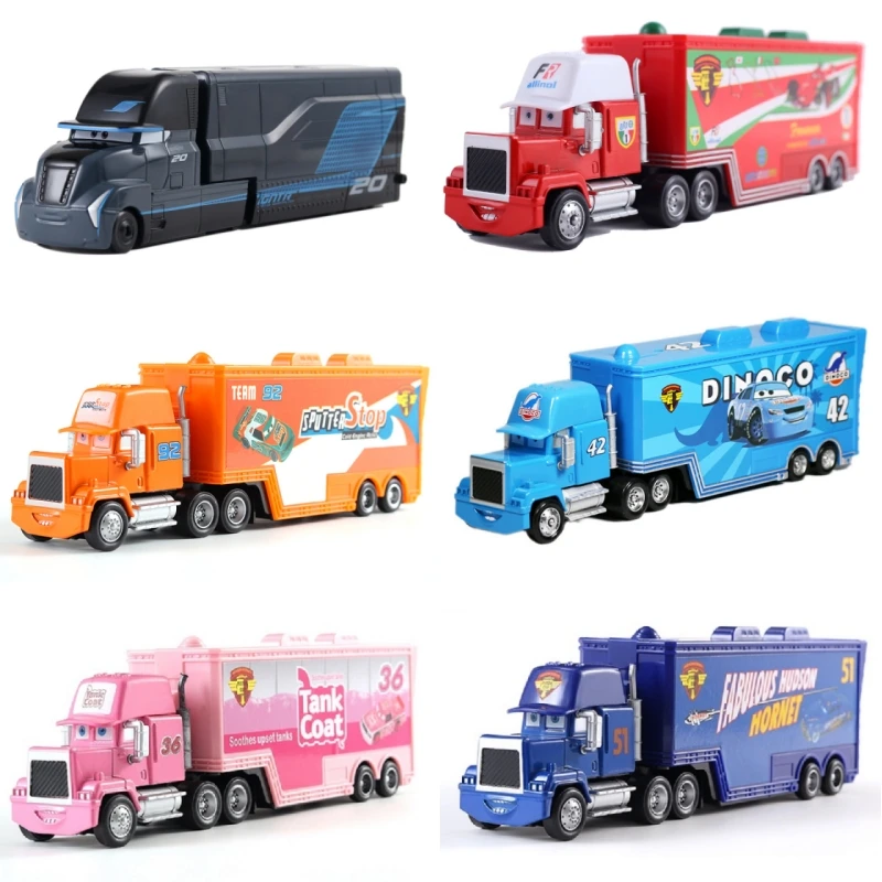 

Disney Pixar Cars 3 Cars 2 Cruz Ramirez Uncle Mark No 51 Dino Co Truck 1:55 модель Литые под давлением детские игрушки из металлического сплава Новый год
