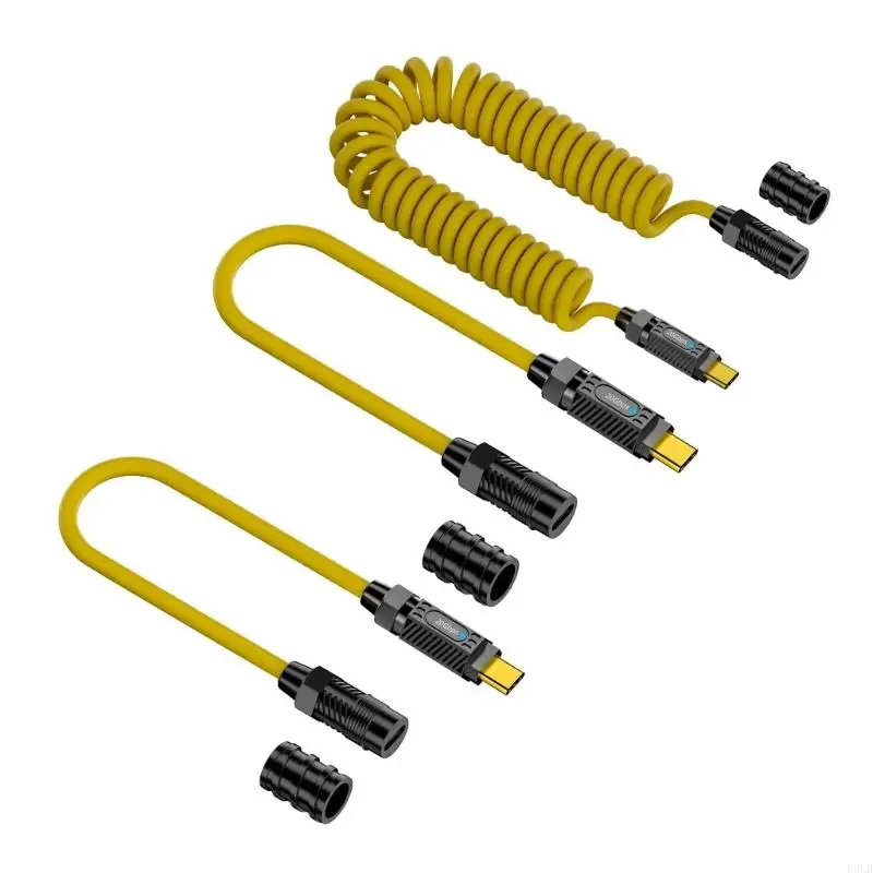 2025 نوع جديد من النوع C لتكوين كبل شحن C كابل USB 140W 8K 60Hz 20GBPS SYNC SYLOR