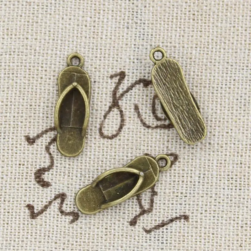 40 sztuk Charms klapki 21x7mm antyczny wisiorek dopasowanie, w stylu Vintage tybetański brąz srebrny kolor, DIY na naszyjnik bransoletka — zdjęcie 3