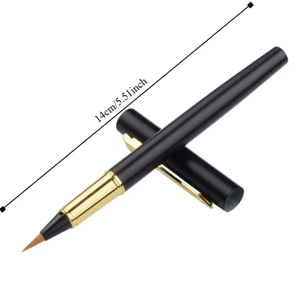 3 PCS High Quality Fountain Pen Type Calligraphy Brushes Soft Hair Business Calligraphy Pen Writing Metal Practice Brush School