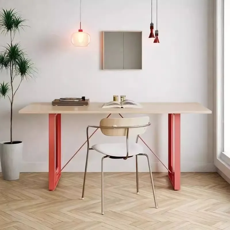 Birch ocean board designer minimalist desk log meeting strip negotiation table