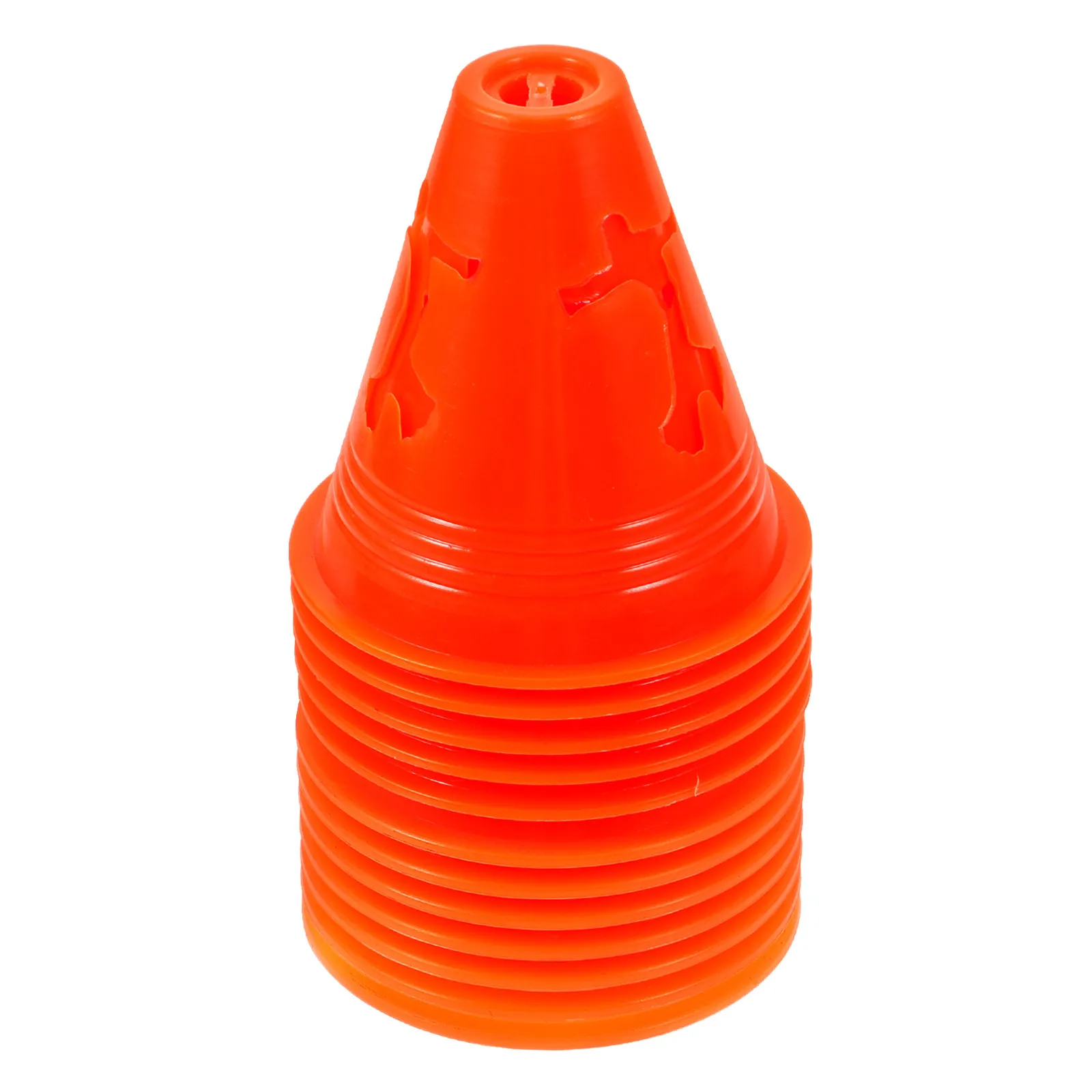 12Pcs Compact Lightweight Plastic Cones for Skating Practice Football Training Agility Drills Obstacle Courses Sports Field