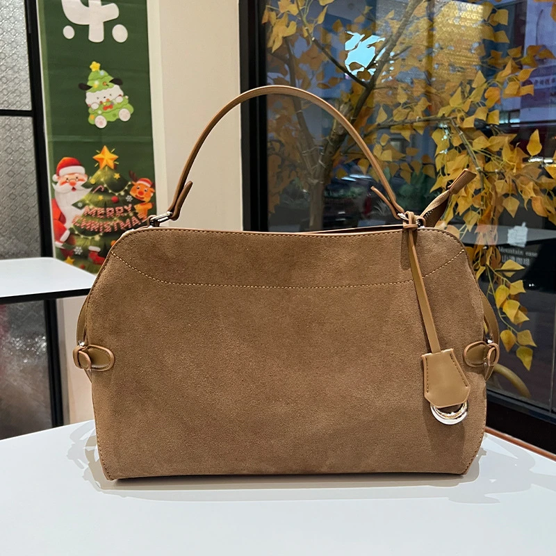 

Элегантная сумка через плечо большой вместимости, минималистичная кожаная сумка-тоут, универсальная сумка через плечо для повседневных поездок, трендовая женская сумка