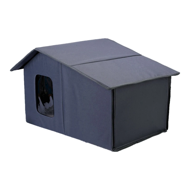 

Pet Shelter Foldable Warm Cat House For Outdoor Cats Cat Bed Cats Dogs Shelter Weatherproof Cat Cave Keep Warm