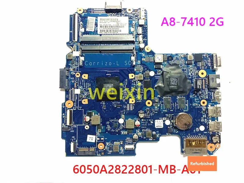 

Refurbished For HP 14-AN 14-AS laptop motherboard 858046-601 858046-501 A8-7410 2G 6050A2822801-MB-A01 100% working