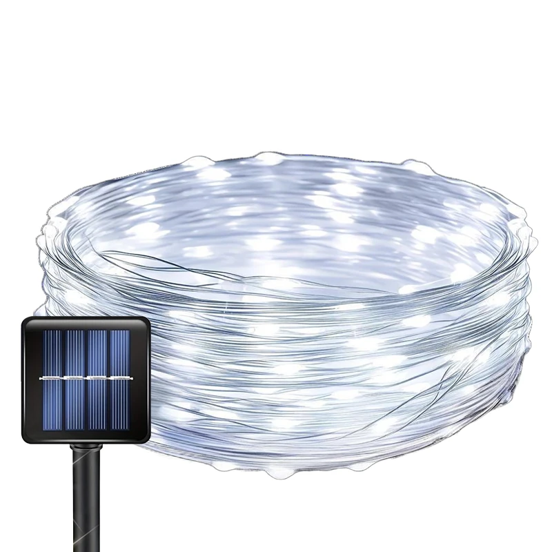 1 stks Solar LED Lichtslingers Waterdichte Outdoor Tuin Fairy Solar Lights 8 Modi voor Straat Patio Balkon Boom Decor
