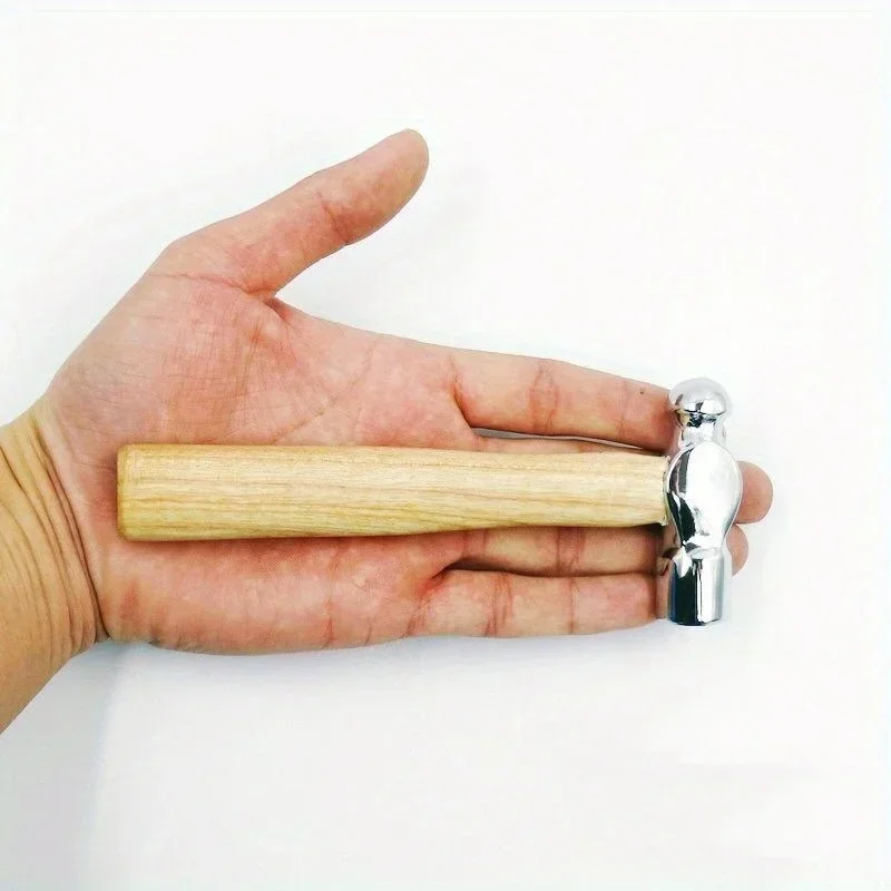 

Versatile Mini Hammer With Comfort Grip Wooden Handle - Perfect For Car Emergencies & Walnut Cracking
