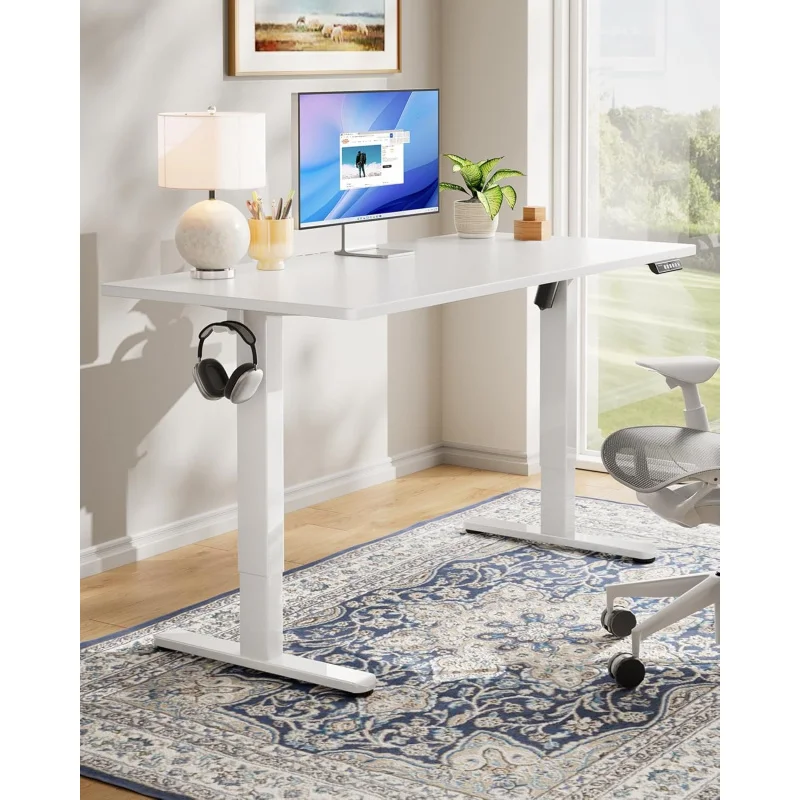 (UUX) Electric Standing , 40" x 24" Whole Piece Desktop, Adjustable Computer Desk, 4 Height Memory Settings, Sit S UQ