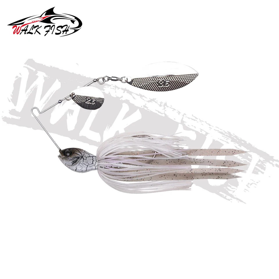 WALK FISH 1 Stück Spinner-Köder 18G Metallköder Harter Angelköder Spinner-Köder Spinnerbait Hecht-Wirbel Angelzubehör Wobbler Pesca – Detail 6