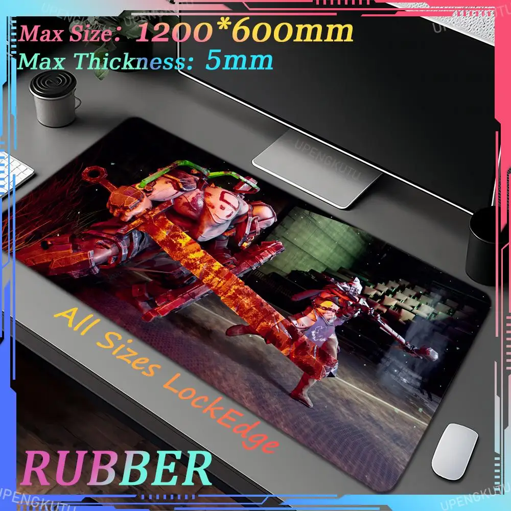 Game D_Deathbound mousepad overoversized table mat karet game keyboard pad komputer kabinet karpet lock edge mouse pad
