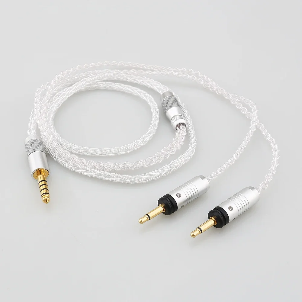 High Quality HIFI 8 Core 99% 7n Pure Silver Earphone Cable For Focal Clear Elear Elex Elegia Stellia Celestee Radiance