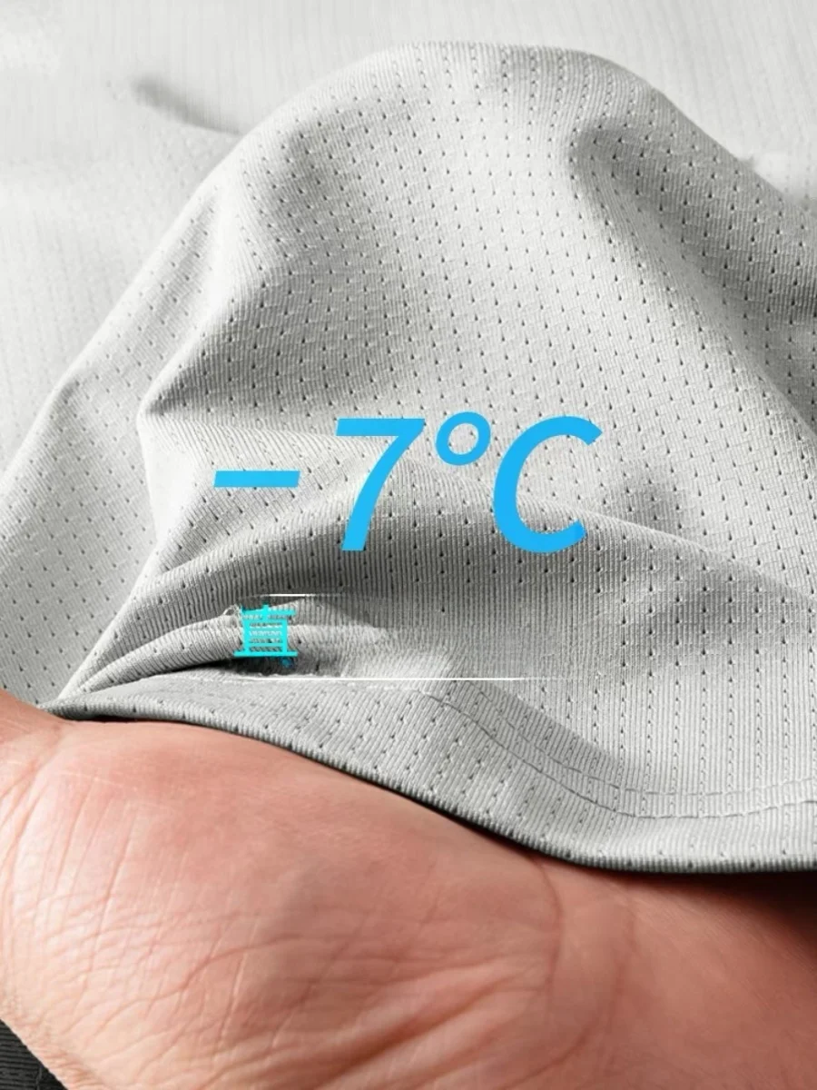 

Жилет из ледяного шелка, мужская летняя футболка Qui Dry Svel Me, свободный комбинезон большого размера, спортивный жилет для бега с перекладиной