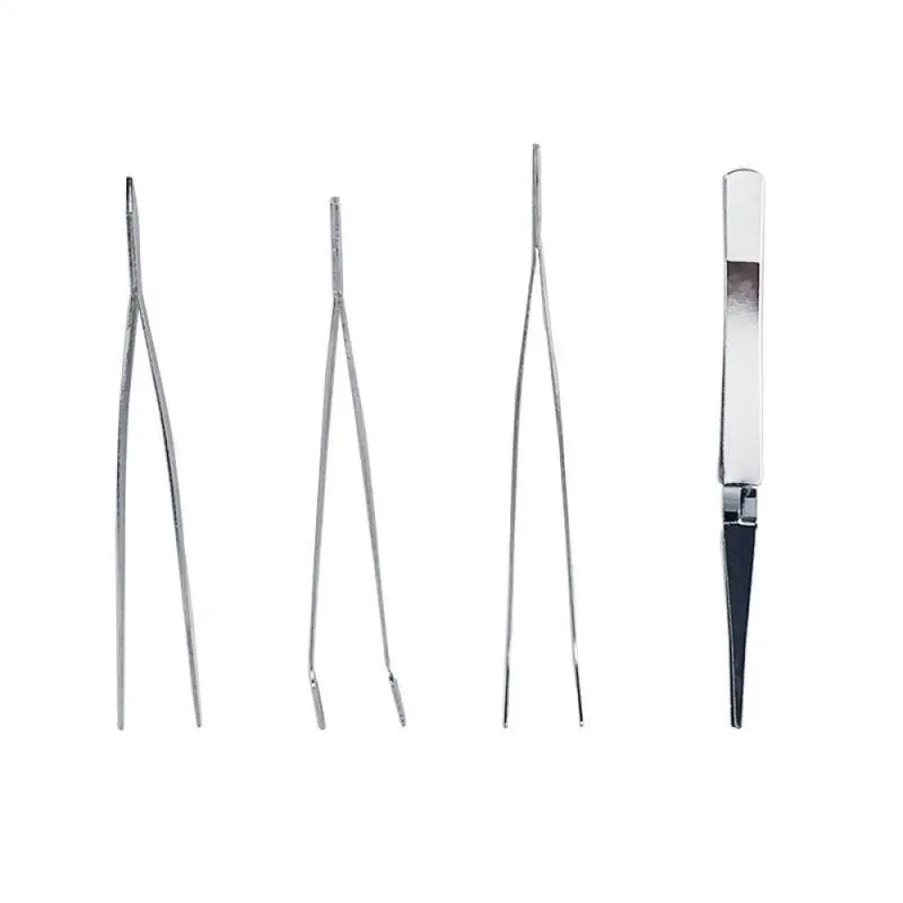 7pcs PVC High Carbon Steel Tweezers Explosion-Proof Insulation Anti-static Corrosion-Resistant Tweezers Suitable For Maintenance