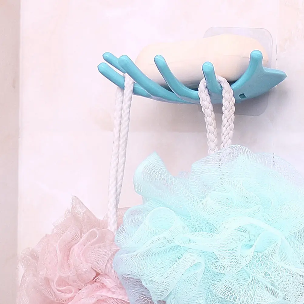1Pcs Modern Hand-Shaped Soap Dish with Quick-Dry Drain Design Non-Slip Base Decorative Soap Box for Shower Counter Top Travel
