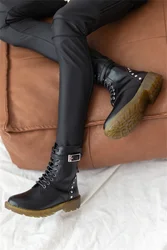 BJD/SD Doll Shoes Toys High-top Boys ID75 1/3 1/4 Black Brown Round Toe Leather Soft-soled Ankle Boots Gifts Doll Accessories